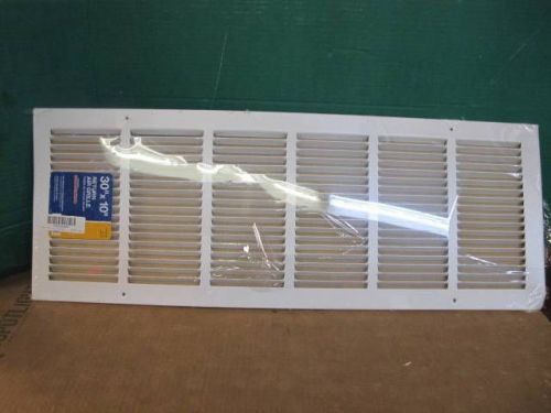 TRUAIRE H170 RETURN GRILLE COVER 30&#034; X 10&#034; x 3/4&#034; WHITE STEEL