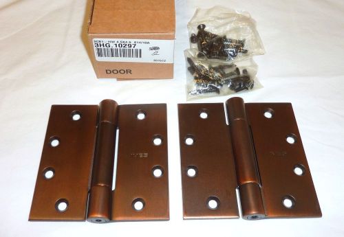 2 ives 3cb1 hw 4.5&#034; x 4.5&#034; 614 full mortise butt hinges dark satin bronze for sale