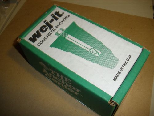 Wej-it  3/8&#034; x 5&#034; h3832 zinc concrete wedge anchors (20) pcs. 3/8-16 for sale