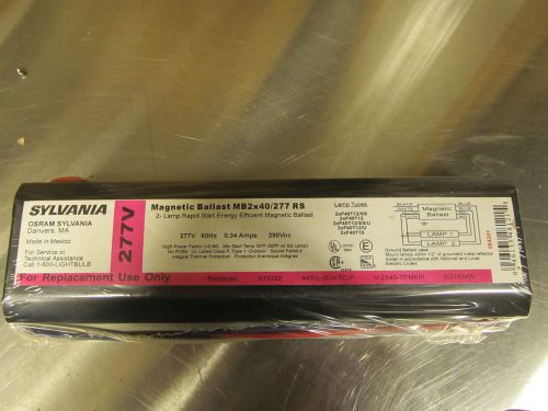 SYLVANIA MAGNETIC BALLAST MB2x40/277 RS 277