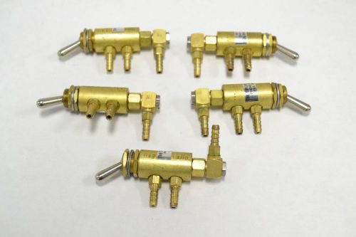 LOT 5 CLIPPARD BRASS TOGGLE VALVE 4MM B233450