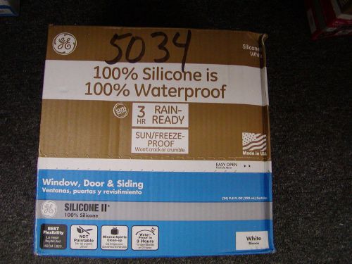 GE Caulk: Silicone II, Window-Door- Siding, WHITE