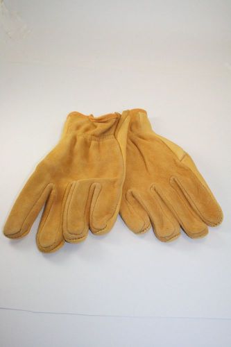 Men&#039;s work gloves - genuine buckskin leather new unworn size 10 for sale