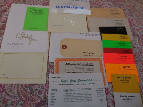 Kelsey Co. Customer Presentation Assortment of Printing Paper Samples