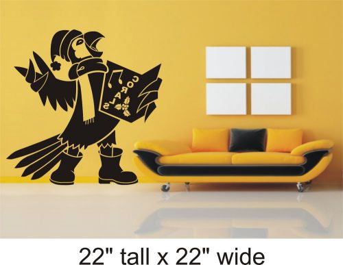 2X Caroling Parakeet Removable Wall Art Decal Vinyl Sticker Mural Decor-FA297