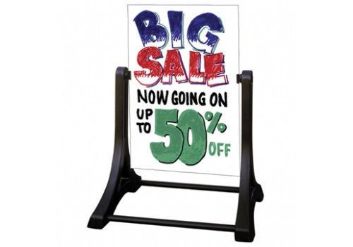 Sidewalk swinger wipe on wipe off sign board nib for sale