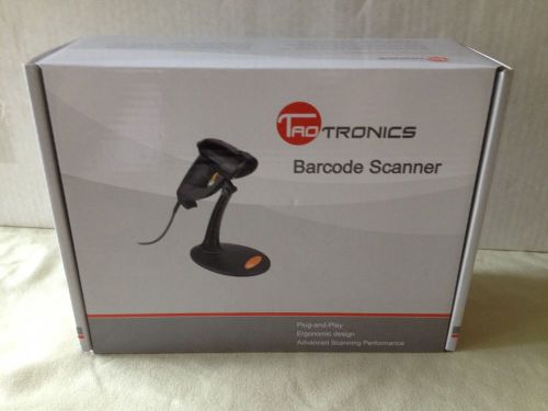 Taotronics TT-BS010 Black USB Automatic Handheld Laser Bar Code Scanner NIB