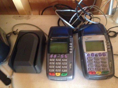 2 Verifone Credit Card Machines &amp; 1 Magtek Check Reader