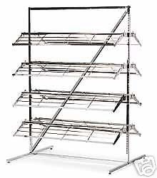 SHOE MERCHANDISER Display Holds 60-80 pr shoes NEW Rack