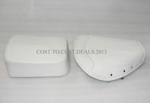 2X-Vespa Front Seat Cover Rear Seat Complete White VBB/VBA/Super/Sprint/150/ PX