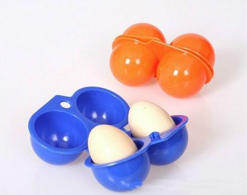 Outdoor Portable 2 Chicken Egg Cartons PP ECO-friendly Color Random LYHW0040