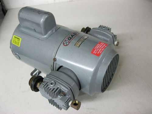 Gast 4hcc-66-m400ex oil-less piston air compressor 120/230 volt 1/2 hp 100 psig for sale