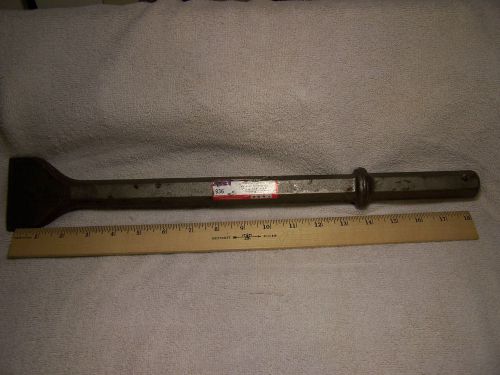 VULCAN 936&gt; JACK HAMMER DRILL CHISEL BIT  3&#034; Wide Blade X 1&#034; HEX 19&#034; LONG