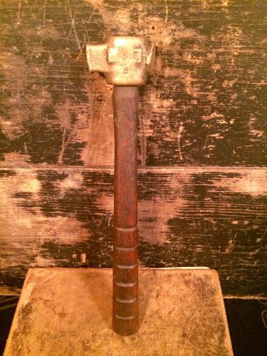 Vintage 1930&#039;s Brass Mallet With Oak Handle