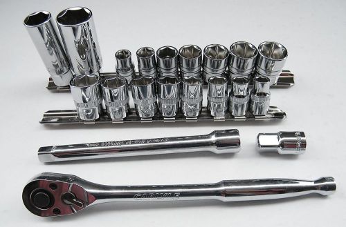 Napa carlyle new 20pc 3/8&#034; dr socket set &amp; ratchet for sale