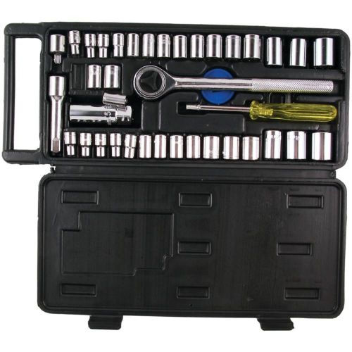 40-PC 1-4&#034; &amp; 3-8&#034; Drive Socket Set [ID 48084]