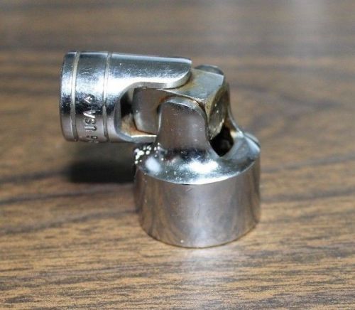 Snap On 13/16&#034; Shallow Universal Swivel Chrome Socket 3/8&#034; Drive  FS26 Used