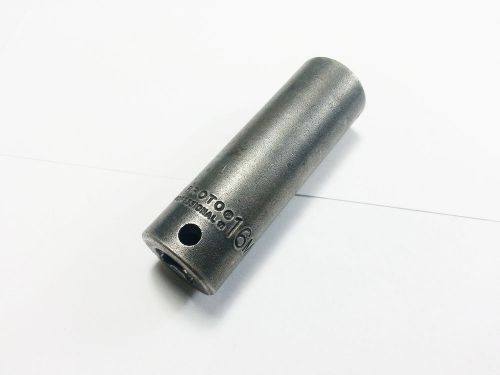 Proto  7016m 16mm deep socket  3/8&#034; drive 6 point  (n 852) for sale