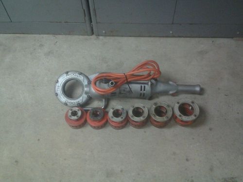 RIDGID 700 PIPE THREADER &amp; 12R DIE SET 1/2&#034; THRU 2&#034;SET IN EXCELLENT SHAPE