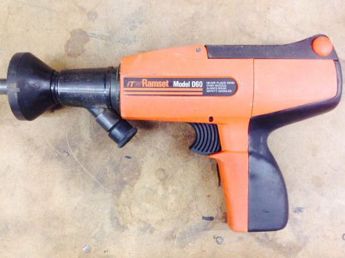 Ramset D60 Powder Actuated Nail Gun In Original Carrying Case