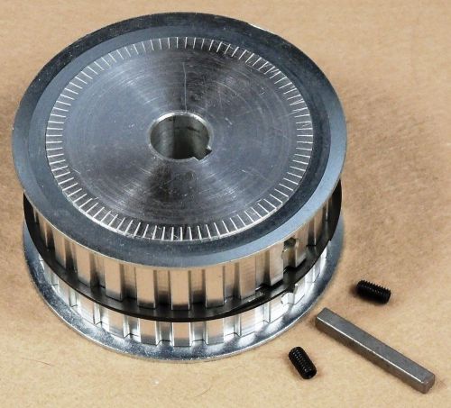 Clarke EZ-8 Drum/Fan Belt Pulley 61089A w/Key, Setscrews motor shaft center dual