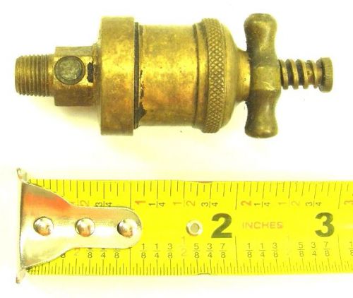 Antique All Brass Small Size  Hit/ Miss Engine Oiler