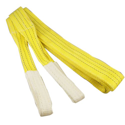 3T Straight Capacity Eye to Eye Yellow Web Lifting Sling Tow Strap 4M 13Ft