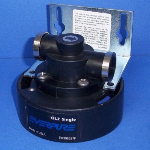 EVERPURE QL2 SINGLE FILTER HEAD W/ BRACKET, EV306327F *NEW*