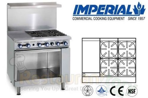 Imperial commercial restaurant range 36&#034; 12&#034; griddle nat gas ir-4-g12-xb-n for sale