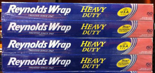 Reynolds Heavy Duty Aluminium Foil Food Wrap  4 / 18&#034; 150sq ft Rolls