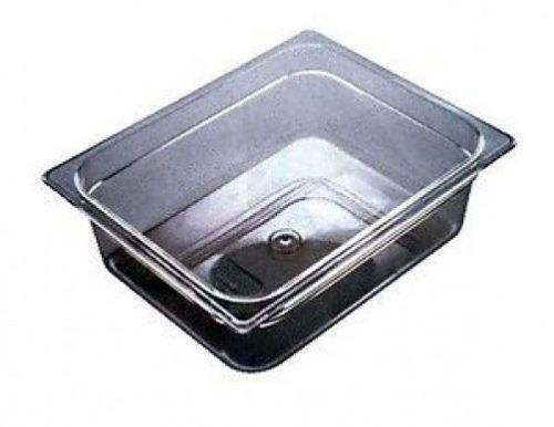 Rubbermaid FG105P00CLR Polycarbonate Sixth Size Food Pan 4&#034; Deep