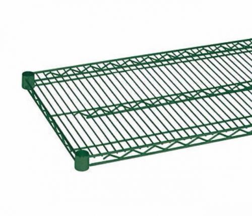 Shelving Wire 24&#034; X 72&#034; Heavy Duty Green Epoxy NSF 2 Shelves Metro Style