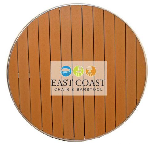 New 36&#034; Round Gulf Coast Aluminum Poly-Teak Outdoor Restaurant Table Top