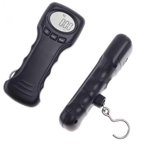 44kg/10g portable electronic digital luggage fishing scale kg/oz/lb/n black for sale