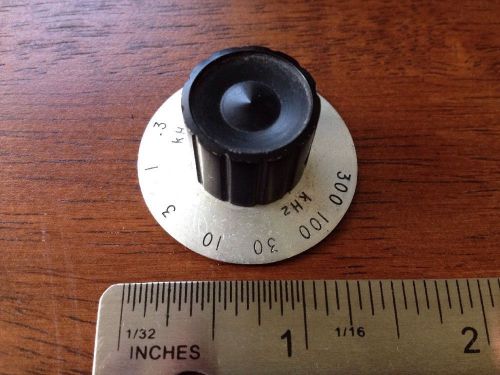 KHz Dial/knob .1-300 , 1/4&#034; Shaft For Test Equipment, Radio Receiver