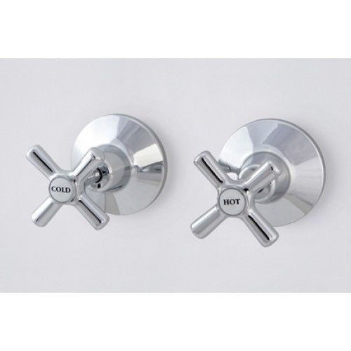 LINSOL EURO HIGH LIVING CROSSED WALL TOP TAP ASSEMBLIES - CERAMIC DISC