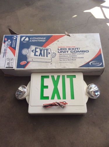 Lithonia Lighting Emergency LED Exit Unit Combo