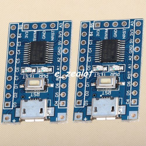 2pcs stm8 micro usb minimum system development board swim debug stm8s103f3p6 for sale