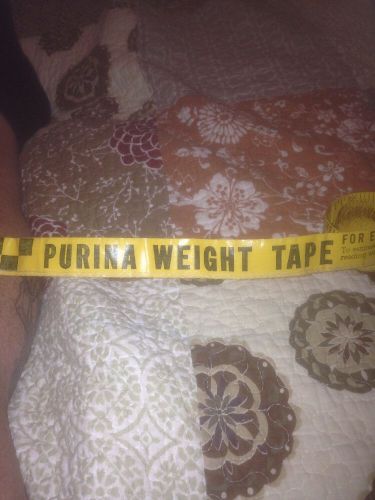 Vintage Purina Weight Tape for estimating live weights calves, heifers, cows +++