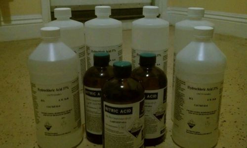 NITRIC ACID 69.5% &amp; HYDROCHLORIC ACID 37%  and  10 LB AMMONIUM CHLORIDE,BUNDLE