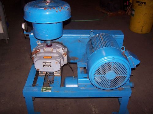 GARDNER DENVER SUTORBILT 15 HP 1-1/2&#034;  POSITIVE DISPLACMENT BLOWER 4HP GACHBPA