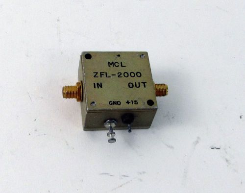 MCL/Mini-Circuits ZFL-2000 Coaxial Amplifier, 50ohms, 10-2000MHz, 20db Gain, SMA