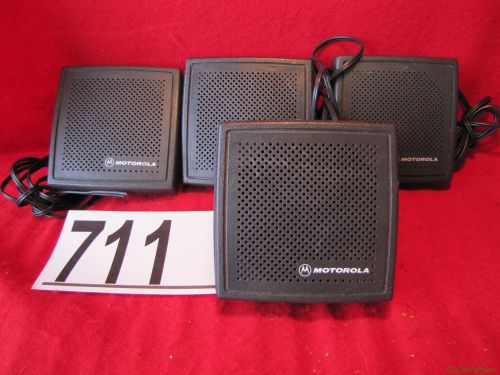 Lot of 4 ~ MOTOROLA HSN4021B HSN4021A HSN4020A EXTERNAL RADIO SPEAKERS ~ #711