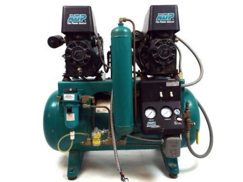 Apollo ADP ALCTL42D Oiled 20 Gallon Dual Head Dental Air Compressor