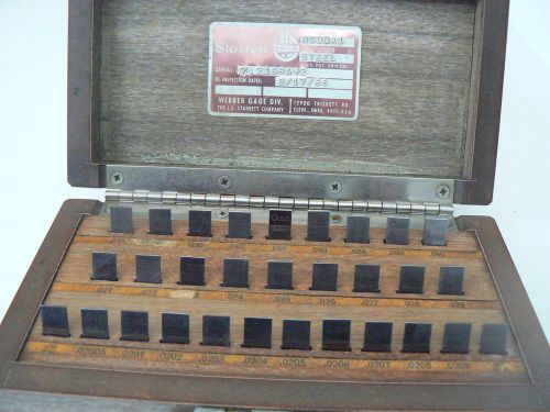 Starrett  (30 pc) gauge gage block set .020-.090 for sale