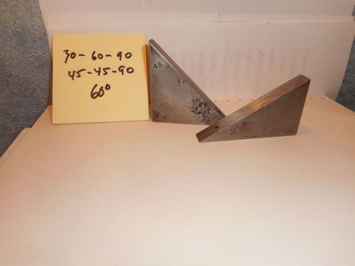 Machinists 2/22 USA Super heavy nice triangle inspection set