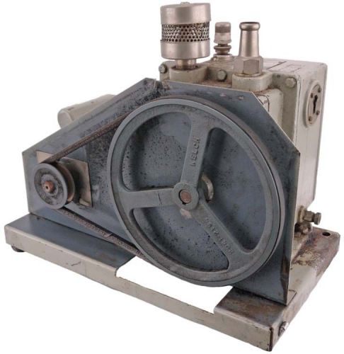 Welch 1402 Duo-Seal Belt-Drive Rotary Vane Vacuum Pump w/GE 1/2HP Motor #2