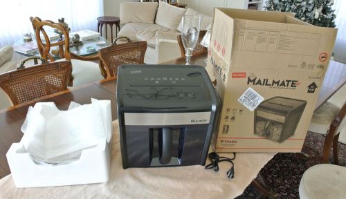 Staples Mailmate SPL-TXC12M7A 12 Sheet Cross Cut Shredder, Used Only for Test