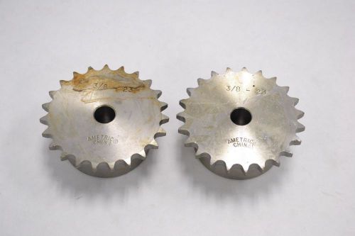 Lot 2 new ametric 3/8-23 23 tooth single row chain 3/8in sprocket b313928 for sale