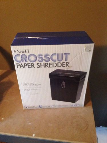 6 sheet credit card cross cut paper shredder lx60b manual reverse black security for sale